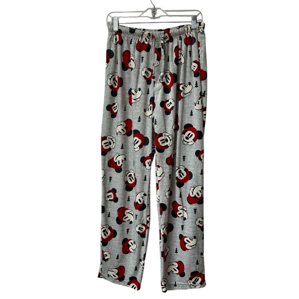 Disney Christmas Mickey Plush Pajama Pants, Large